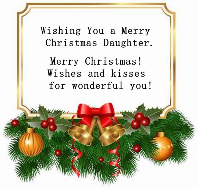 christmas messages for daughter and partner