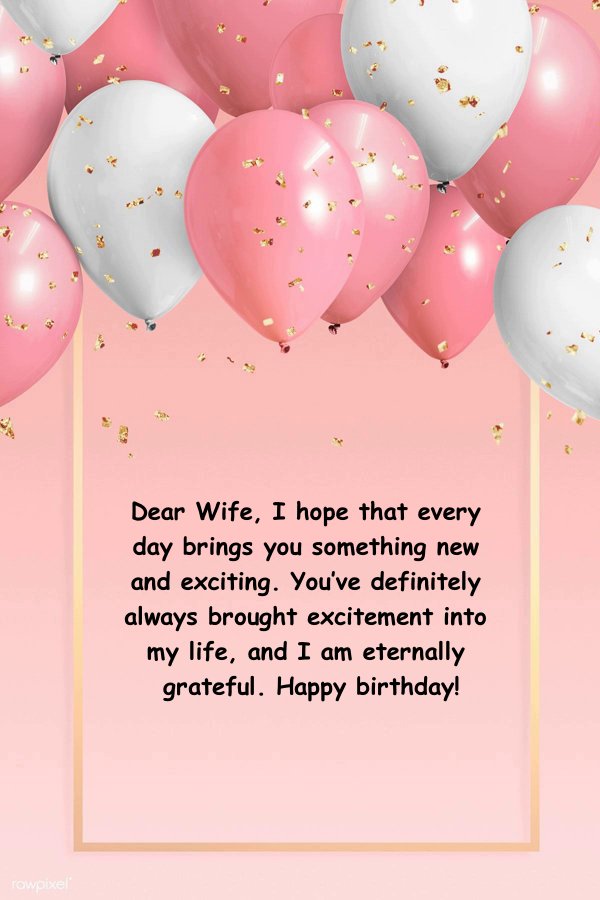 Sweet and Romantic Birthday Wishes for Wife