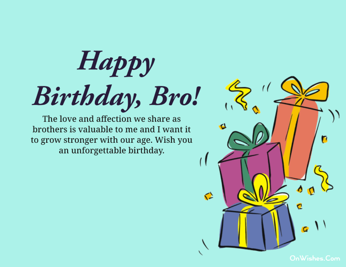 Birthday Wishes For Brother with images